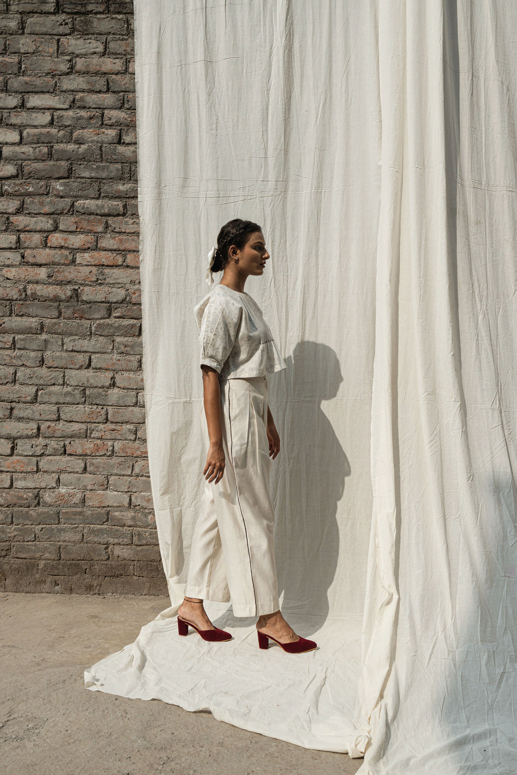 Olearia Pin Tuck Blouse