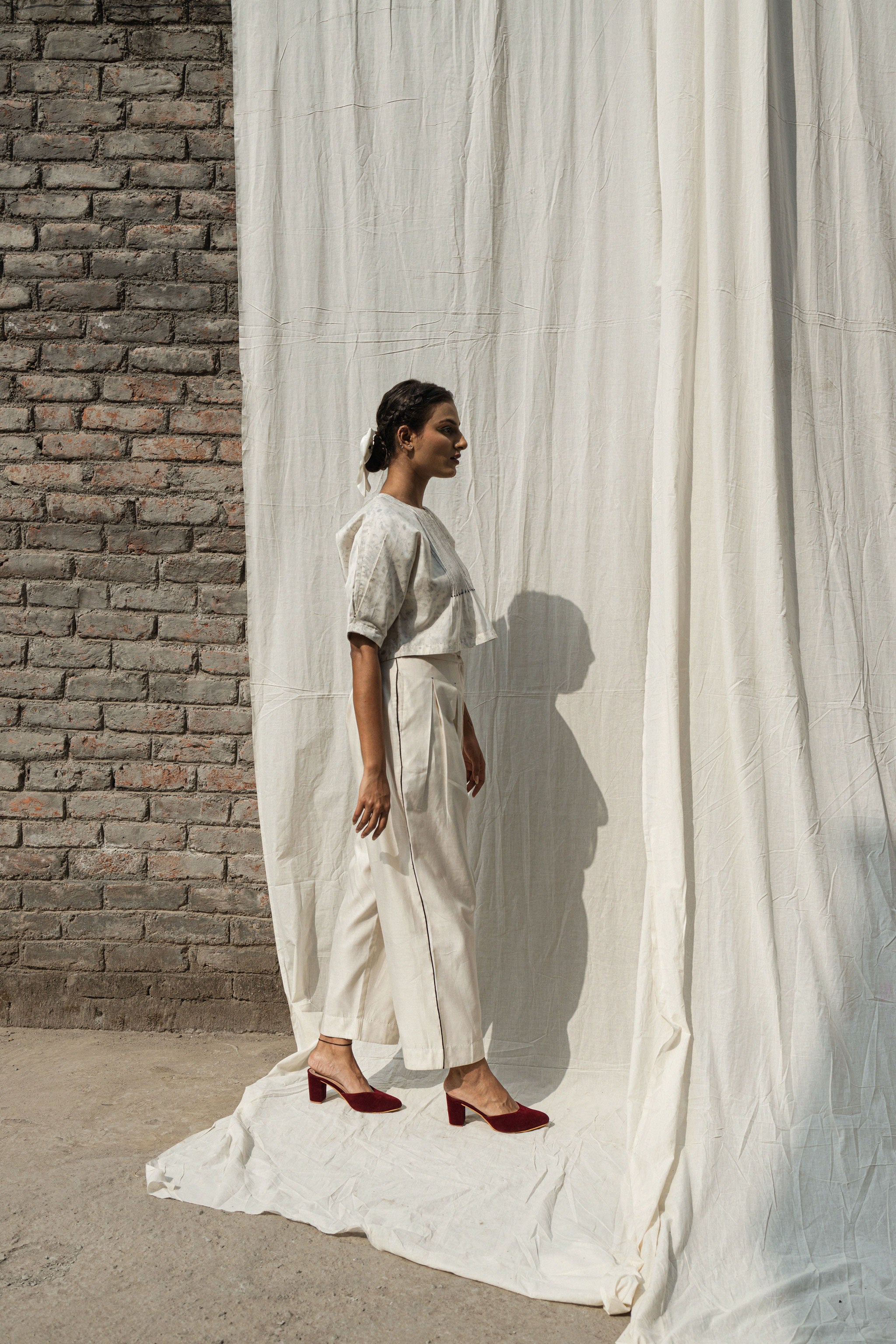 Olearia Pin Tuck Blouse