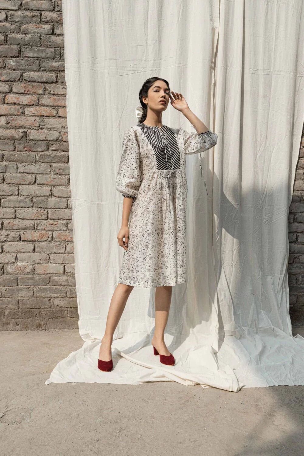 Gardenia Drawstring Dress