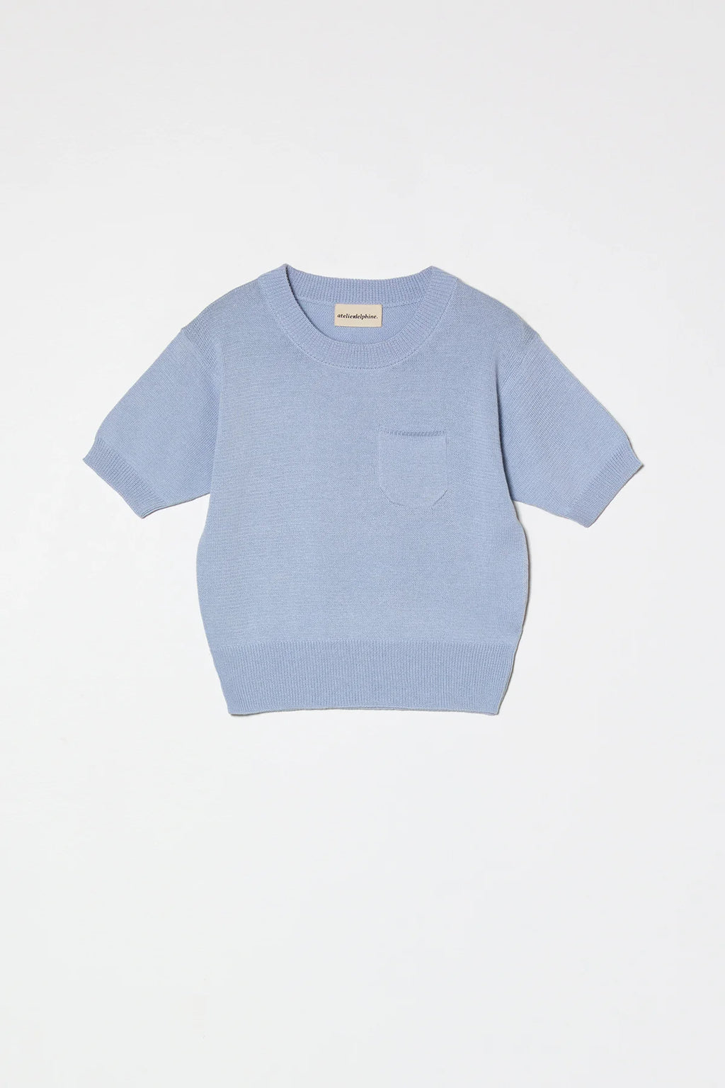Pastel Blue Mari Top by Atelier Delphine on a white background