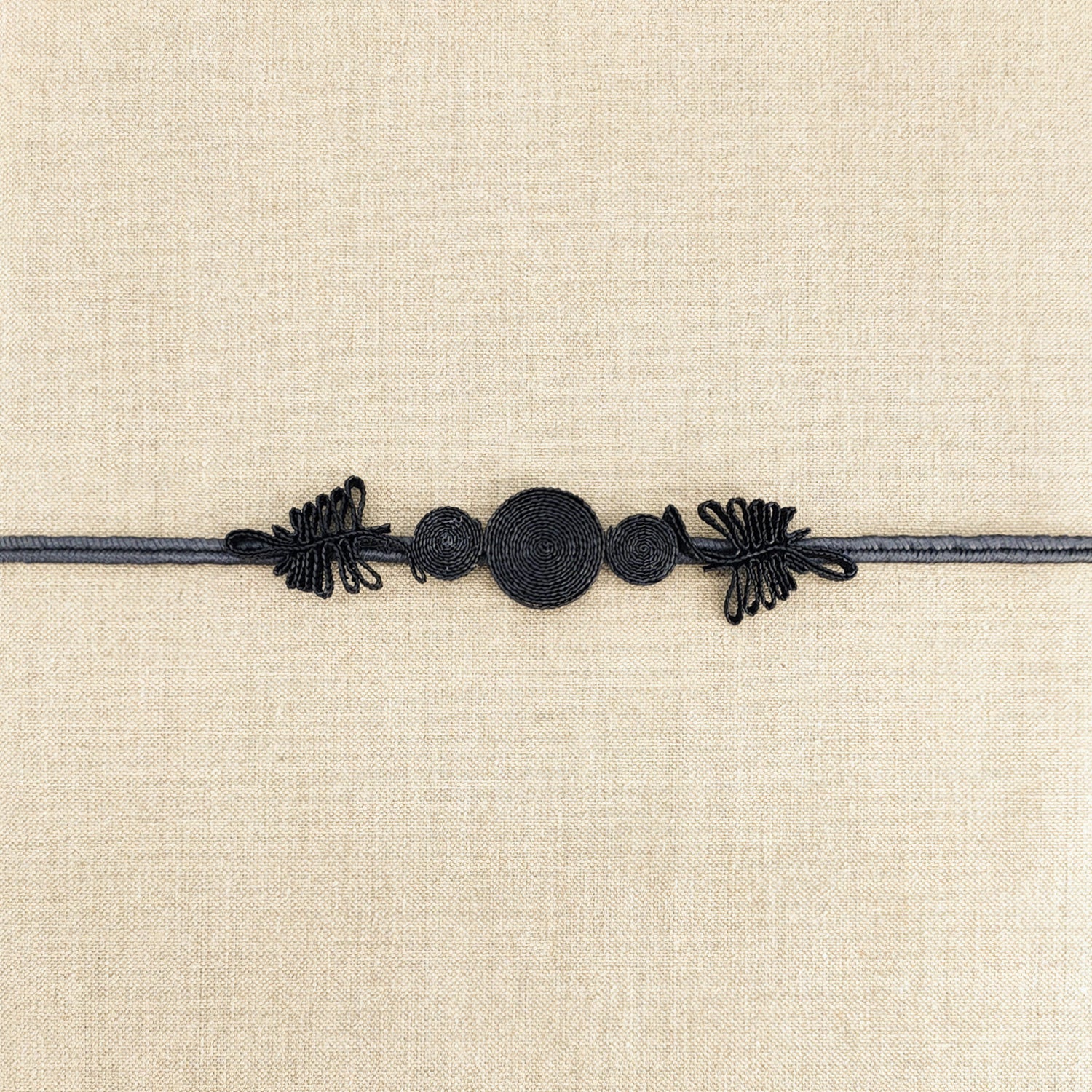 Raffia Belt - Black