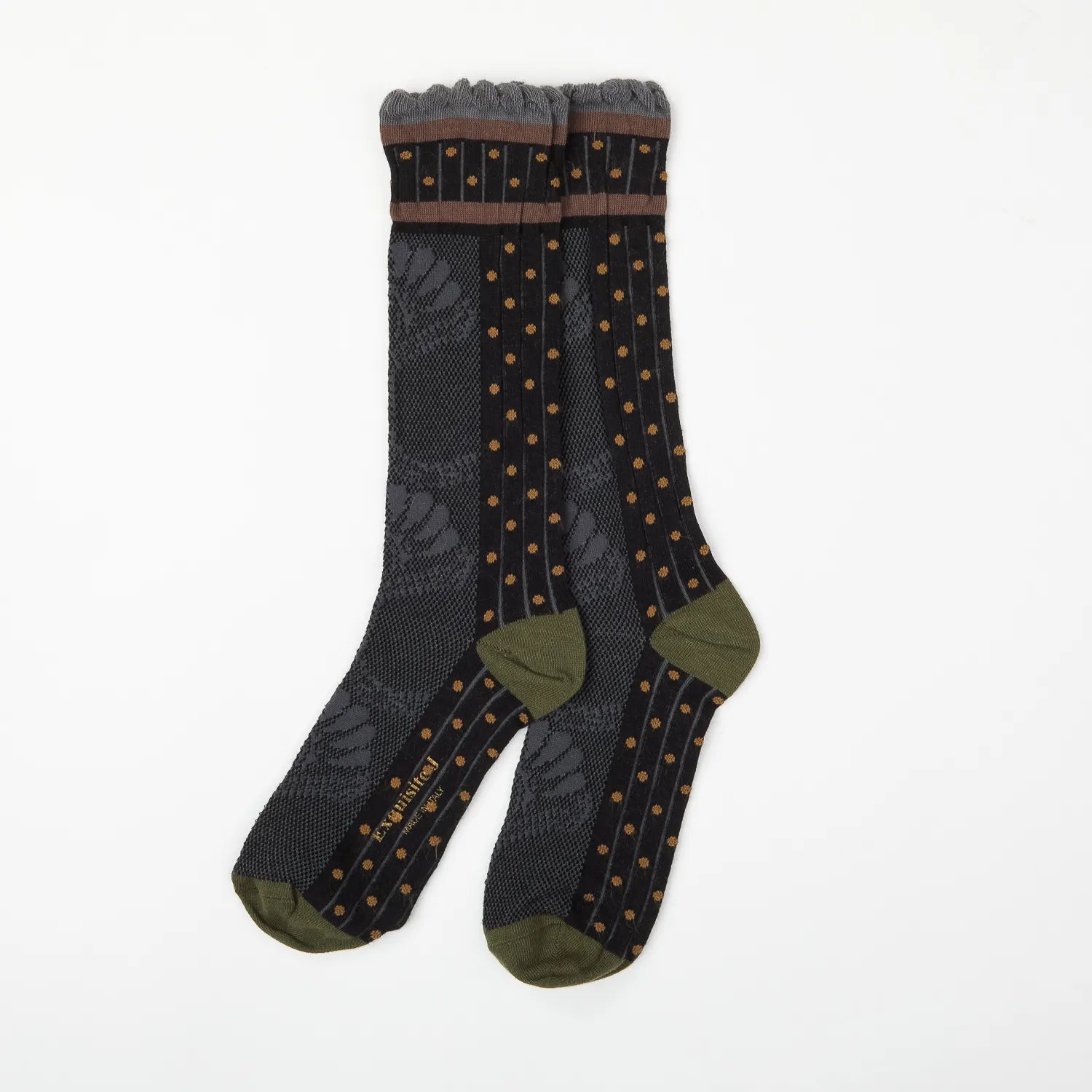 CA64 MEDIUM COTTON ‘PAOLINA’ JACQUARD SOCKS