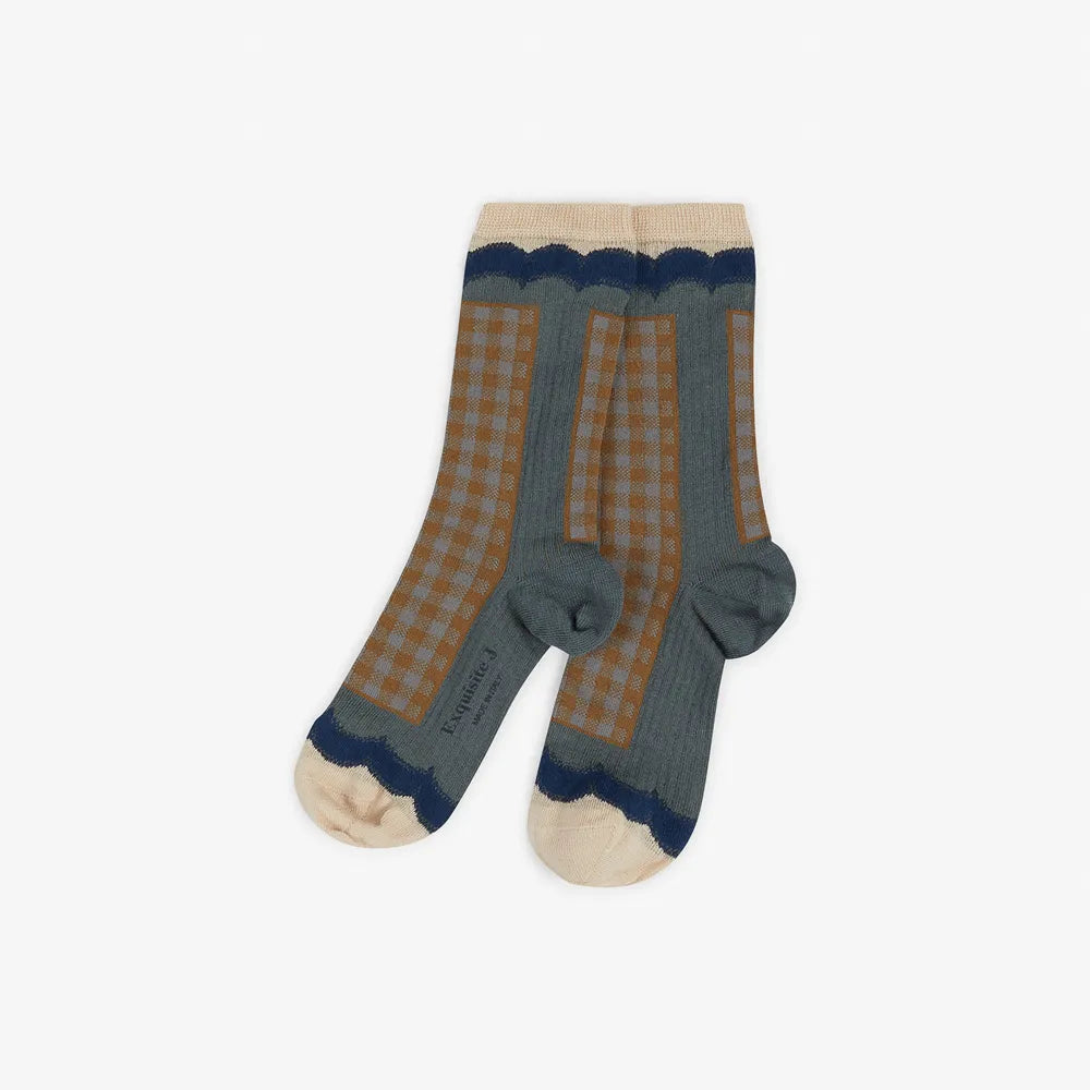 CA72 SHORT COTTON ’MOODS’ TARTAN SOCKS