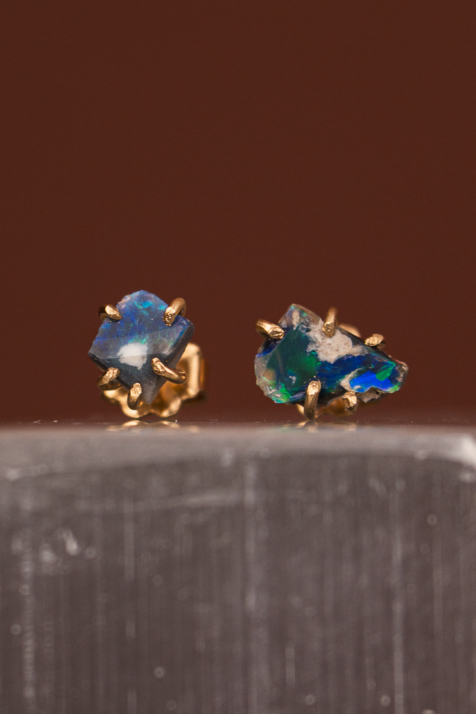 Australian opal small stone studs