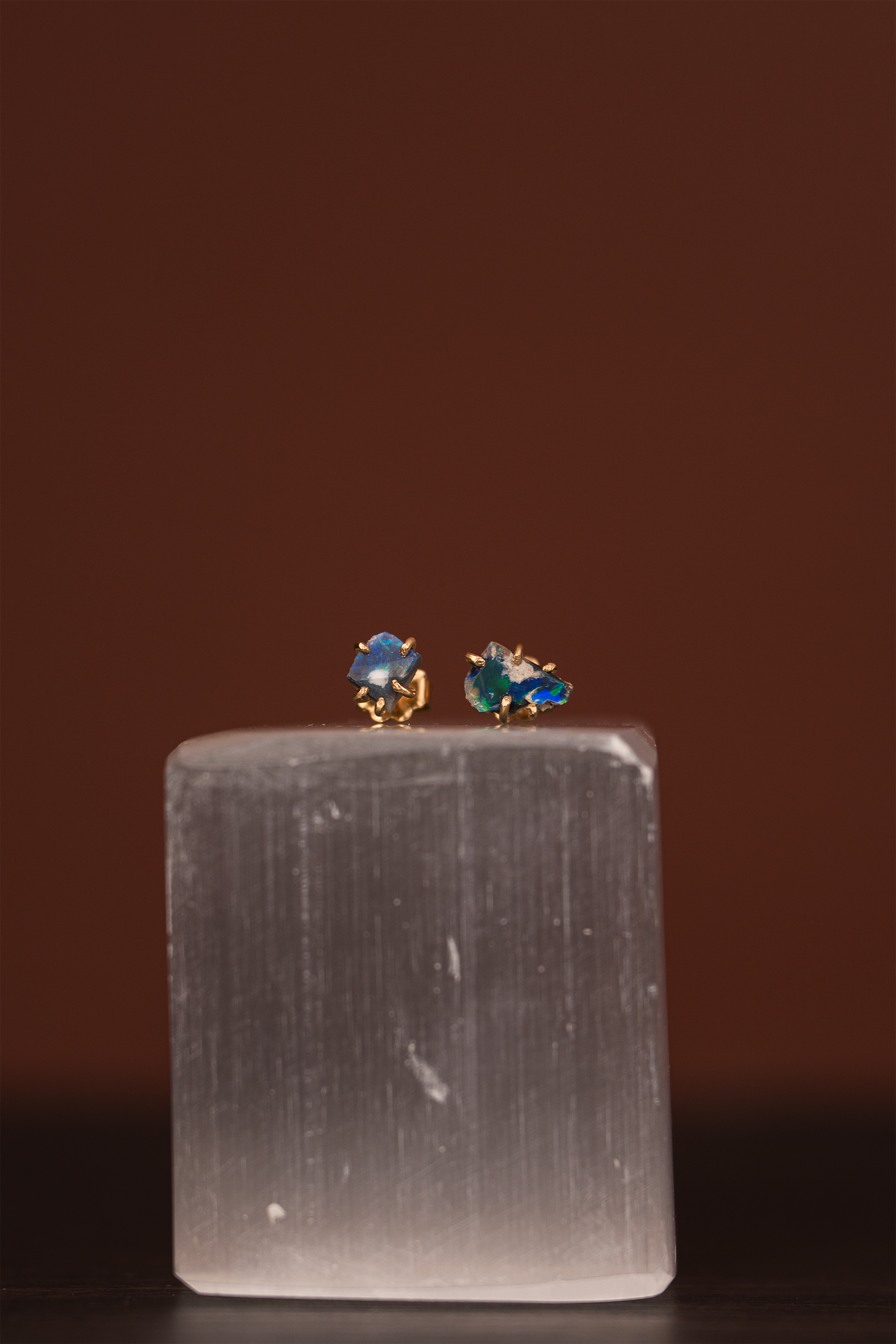 Australian opal small stone studs