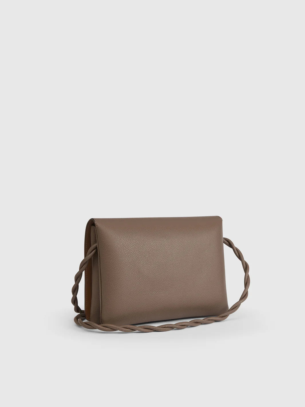 Duronia Tahini Double Faced Grained Calf Leather Mini Crossbody