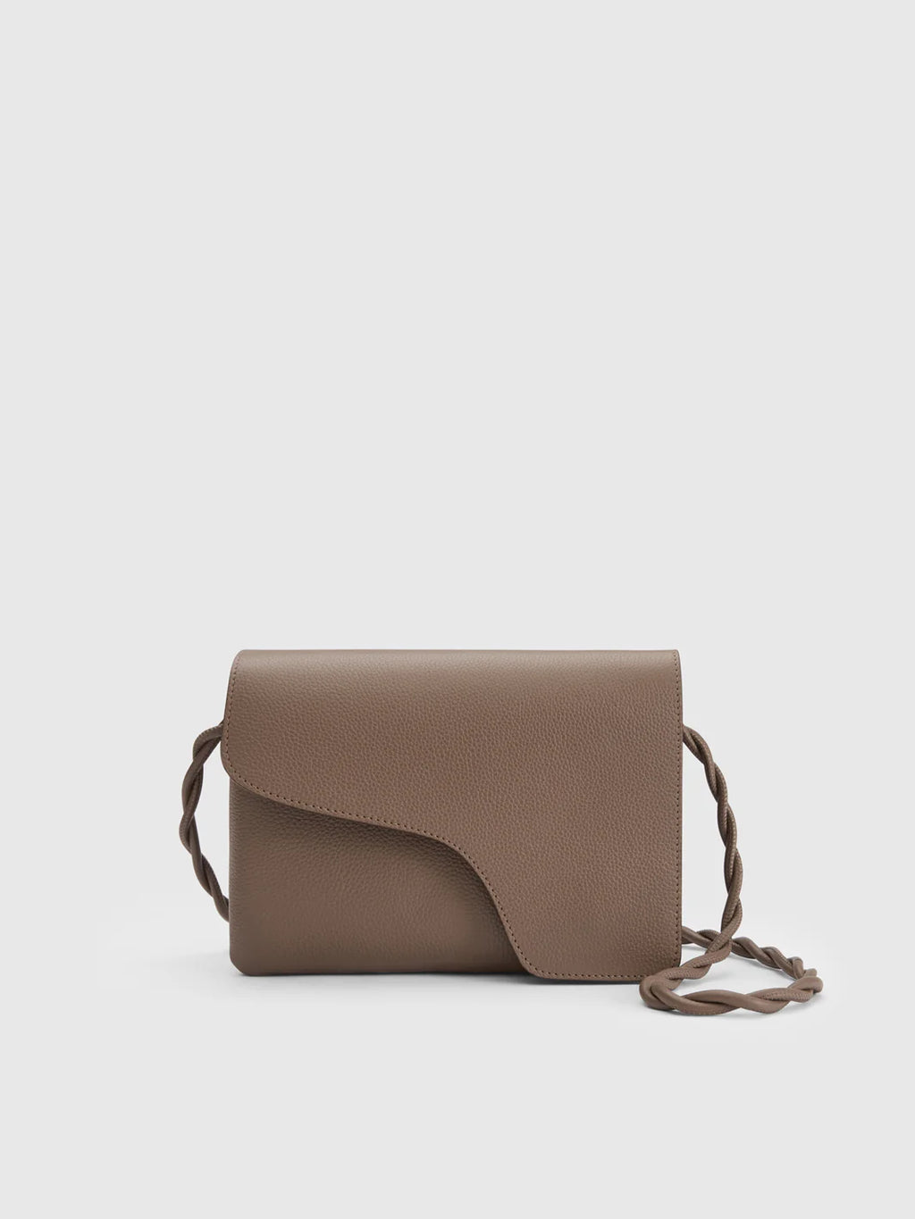 Duronia Tahini Double Faced Grained Calf Leather Mini Crossbody