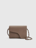 Duronia Tahini Double Faced Grained Calf Leather Mini Crossbody