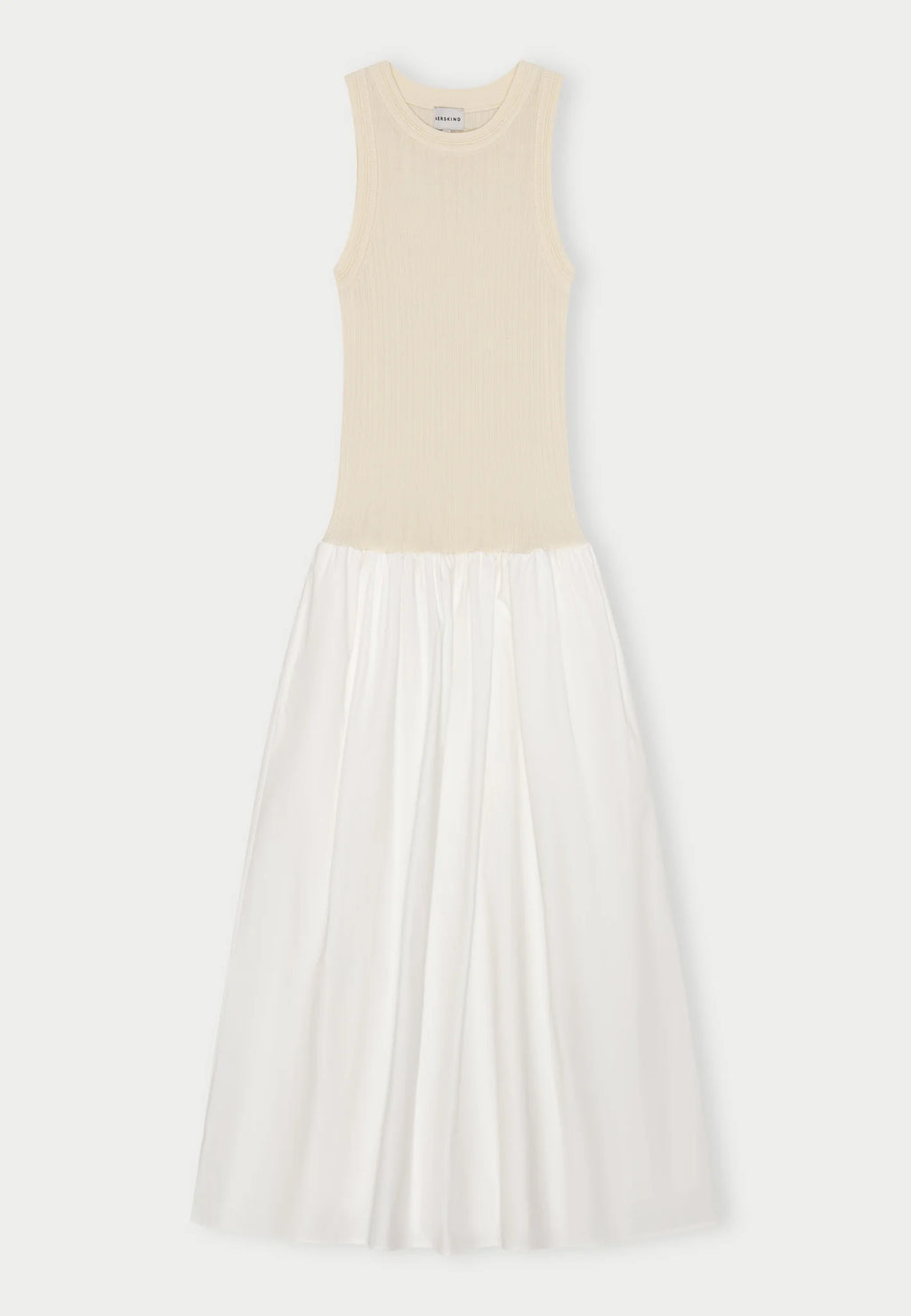An off white/white watson dress by Herskind against a plain background