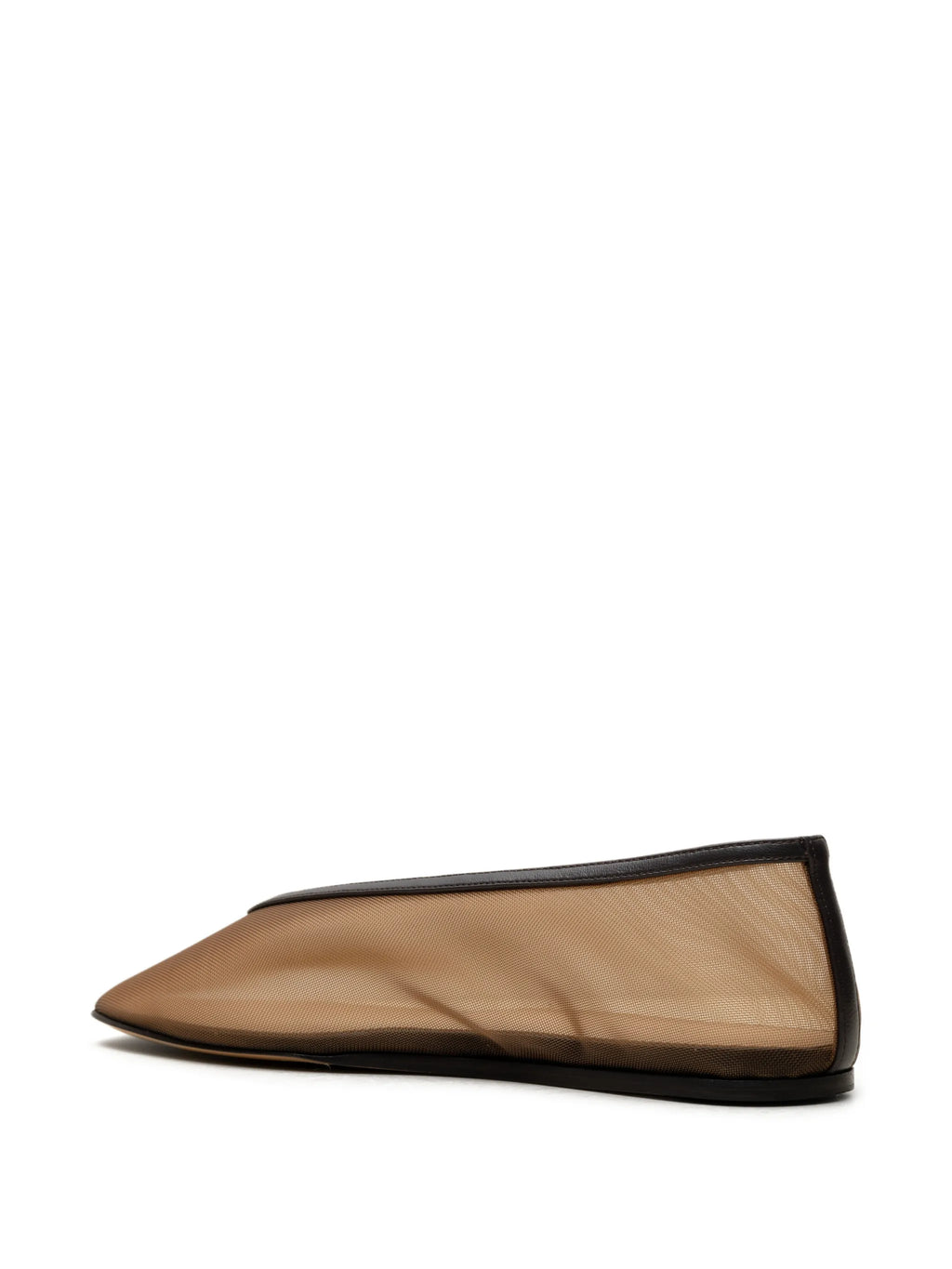 Meshe brown leather luna slippers by Le Monde Beryl
