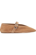 Le Monde Beryl Stella mary janes in Sienna Suede with a silver buckle