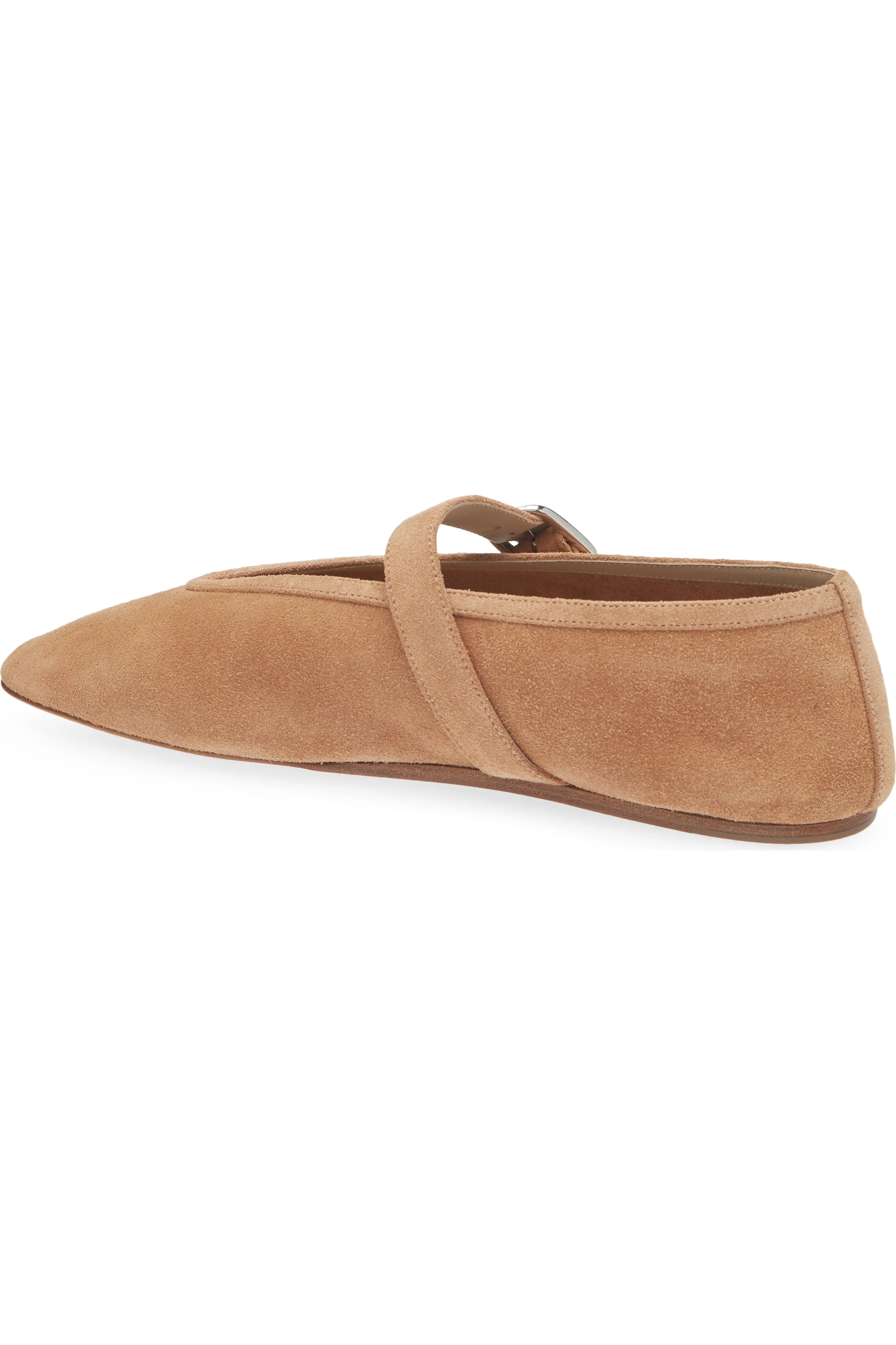 Le Monde Beryl Stella mary janes in Sienna Suede with a silver buckle