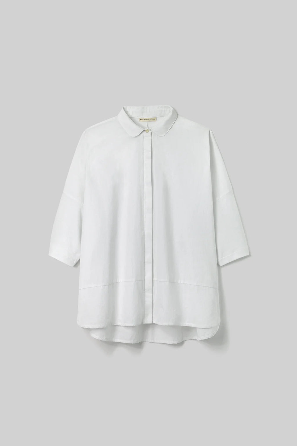 White Short Sleeve Lissie Blouse by Beaumont Organic