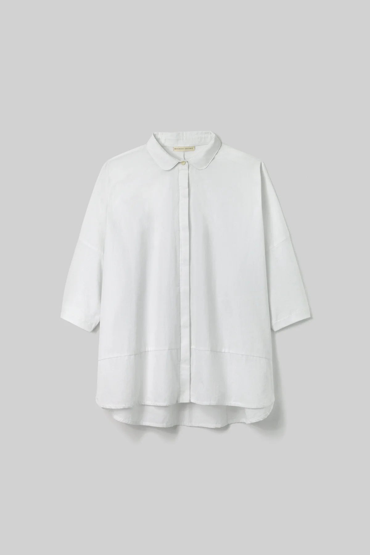 White Short Sleeve Lissie Blouse by Beaumont Organic