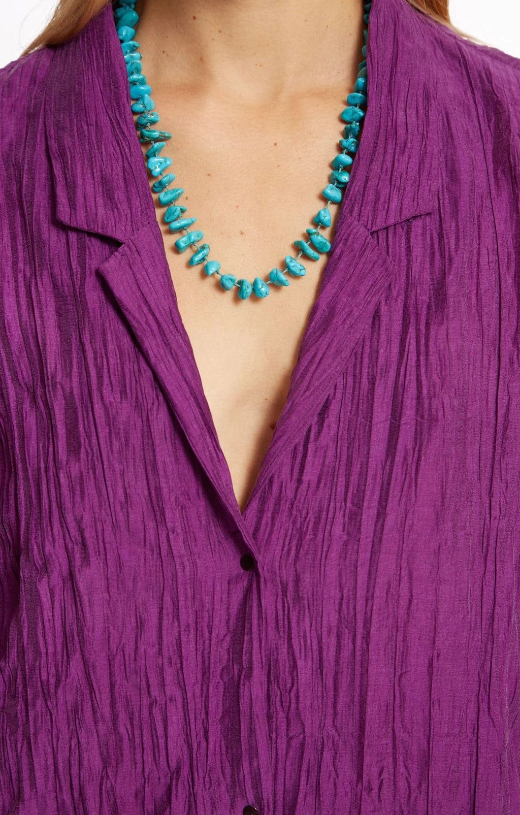 Purple textured blouse by Roseanna