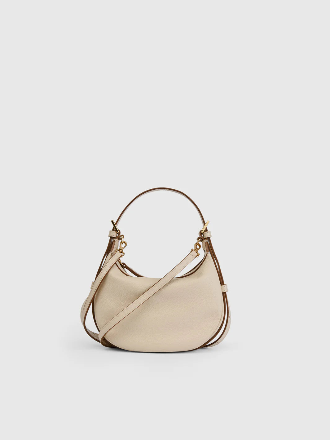 Silea Mandorla Grained Calf Mini Hobo Bag