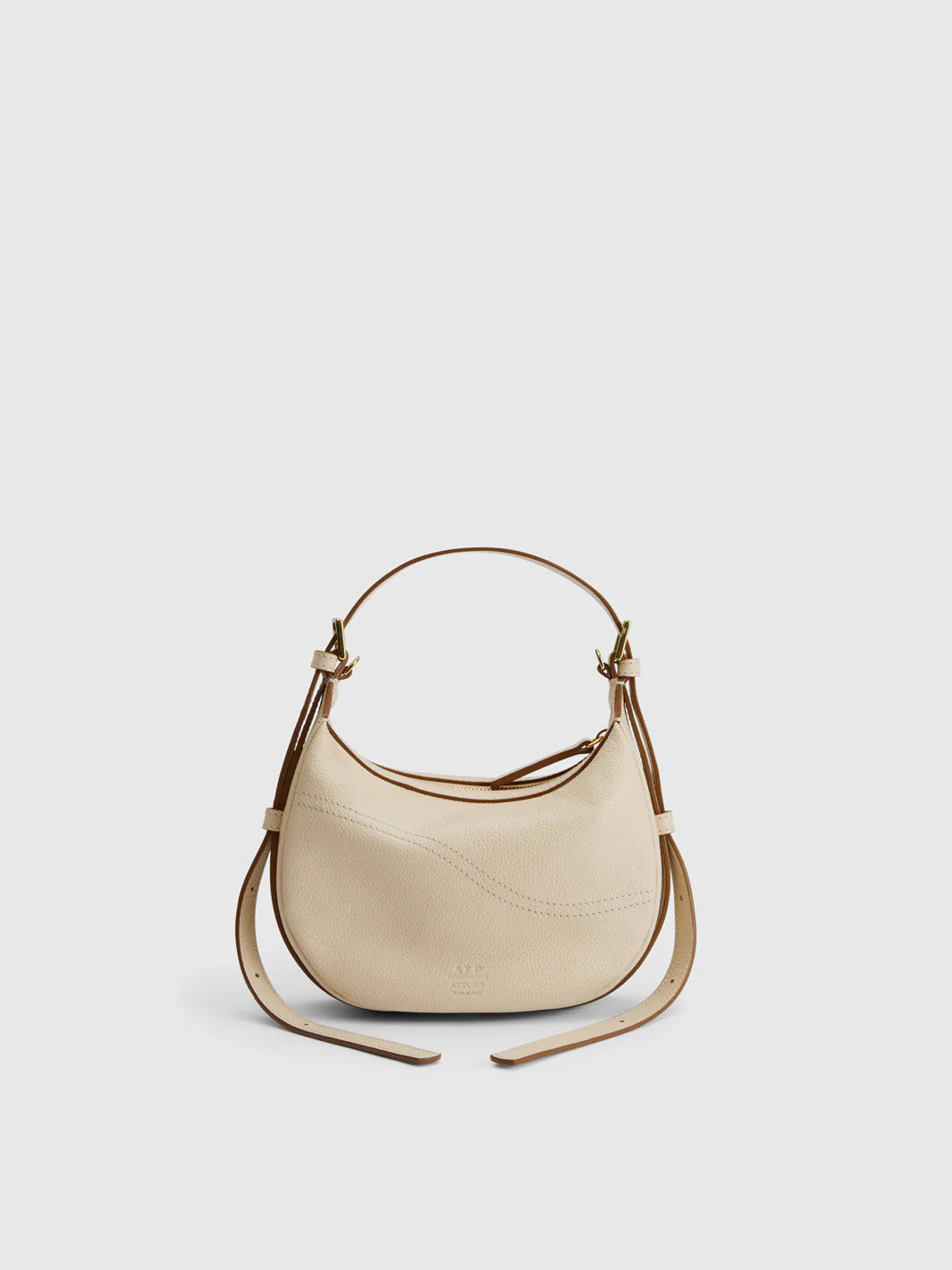 Silea Mandorla Grained Calf Mini Hobo Bag
