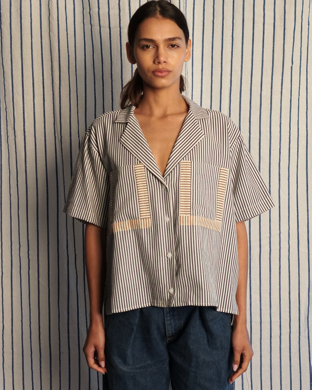 Stripe Camp Shirt