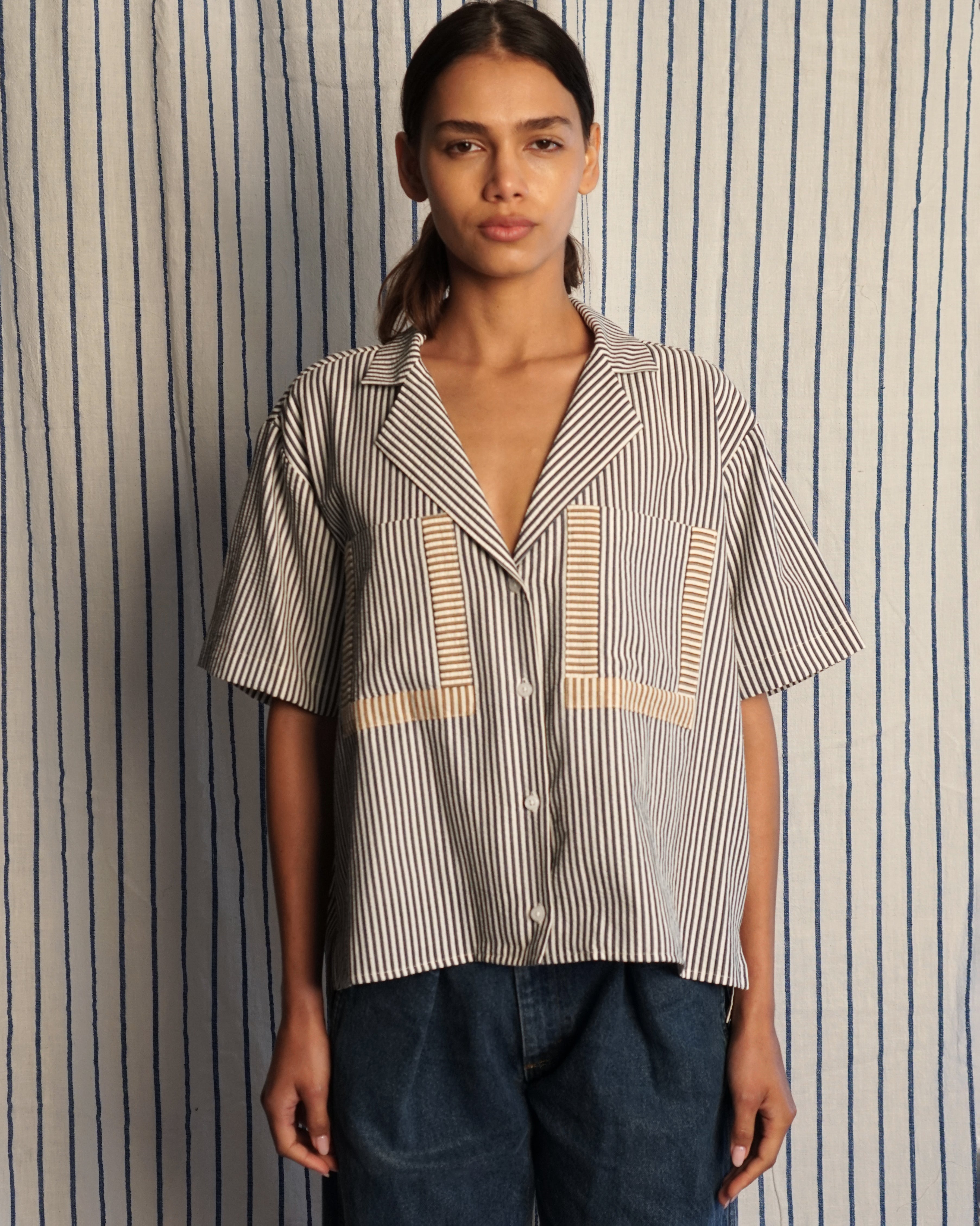 Stripe Camp Shirt
