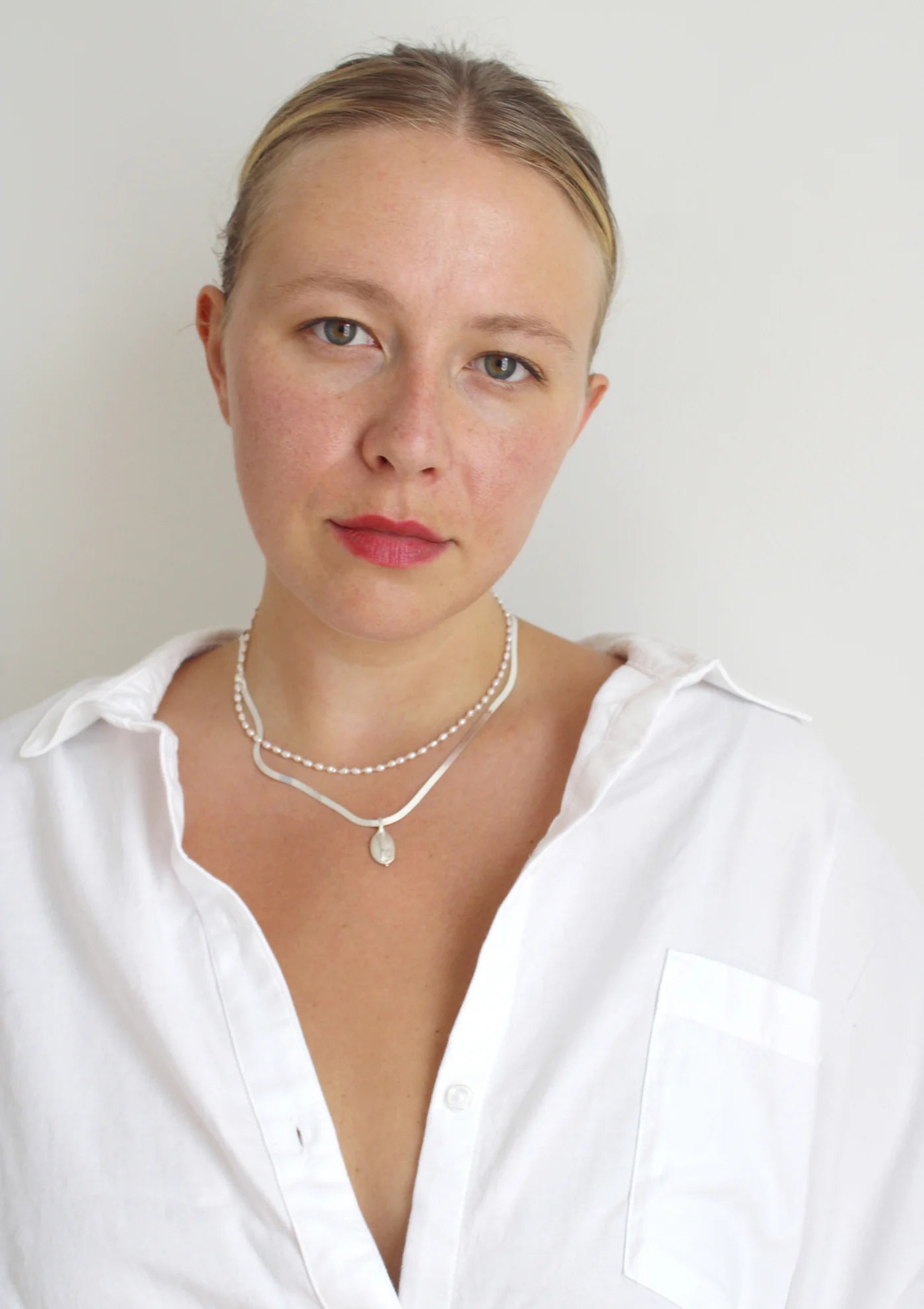 Hand Knotted Pearl Necklace