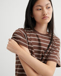 Classic Tee - Brown Stripes