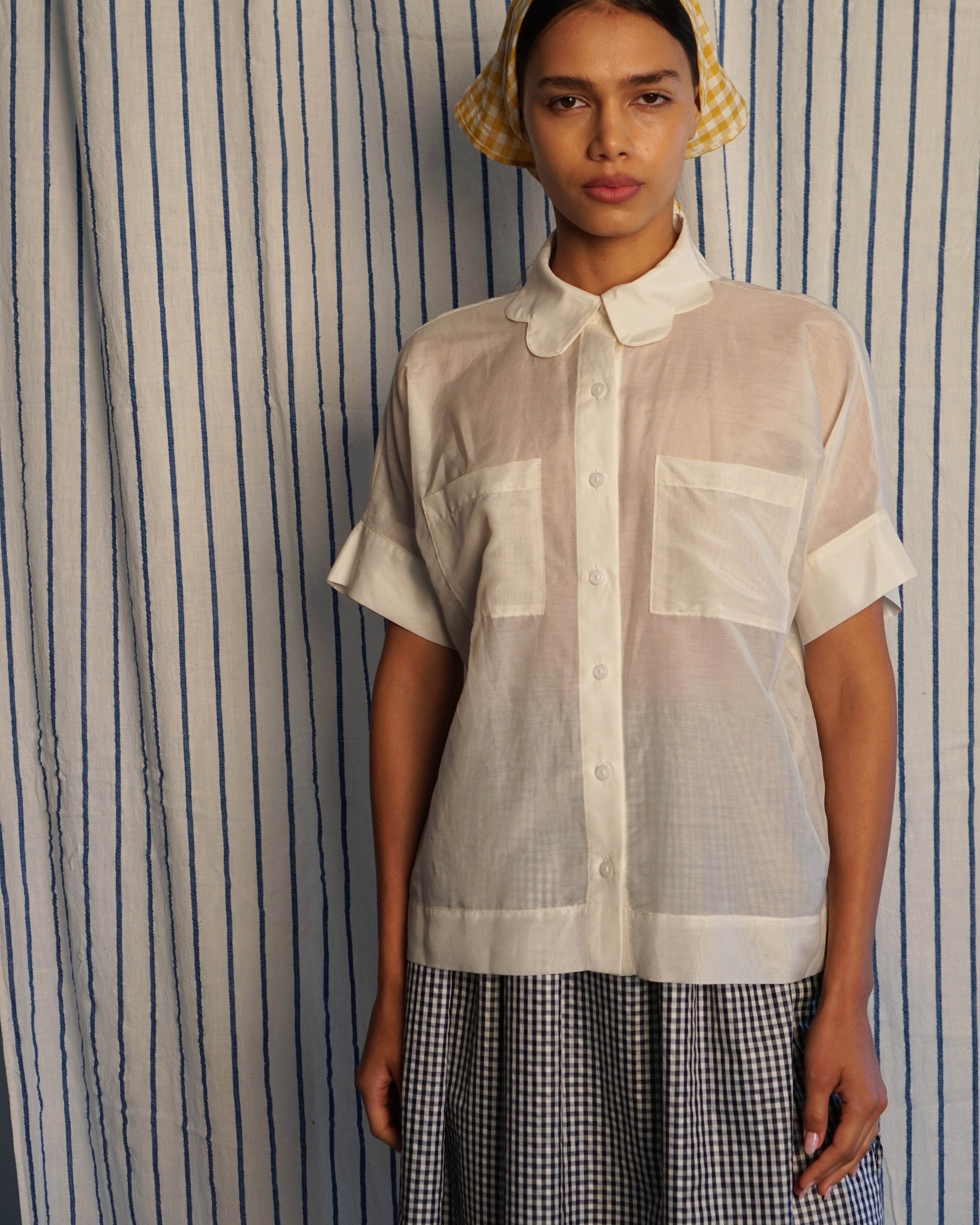 Cotton Silk Miranda Blouse